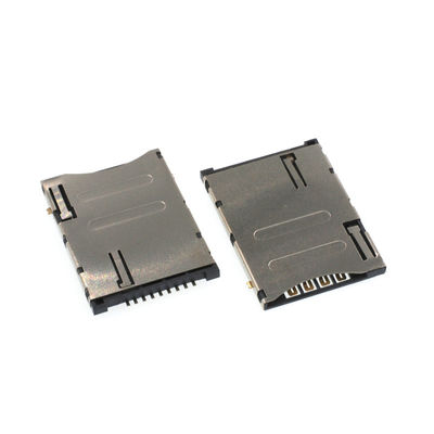 9p Push Push Sim Konnektör SMT Kart Soketi PCB için