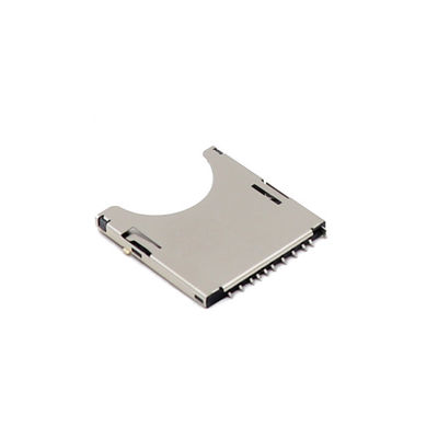 İtmeli Tip UL94V-0 mikro SD Hafıza Kartı Konnektörleri SMT Soket 10p