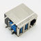LAN Ethernet Ağı için PBT Combo USB 3.0 180 Derece RJ45 Konnektör