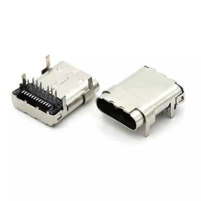 ÜST MONTAJ Delikten SMT Tipi 24Pin USB 3.1 C PCB İçin Dişi Konnektör