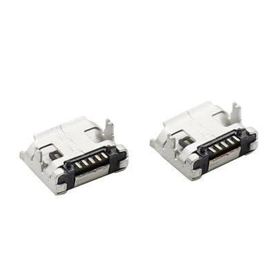 Flanşlı LCP Plastik Manyetik Mikro USB Konnektörler Tip B 5 toplu iğne