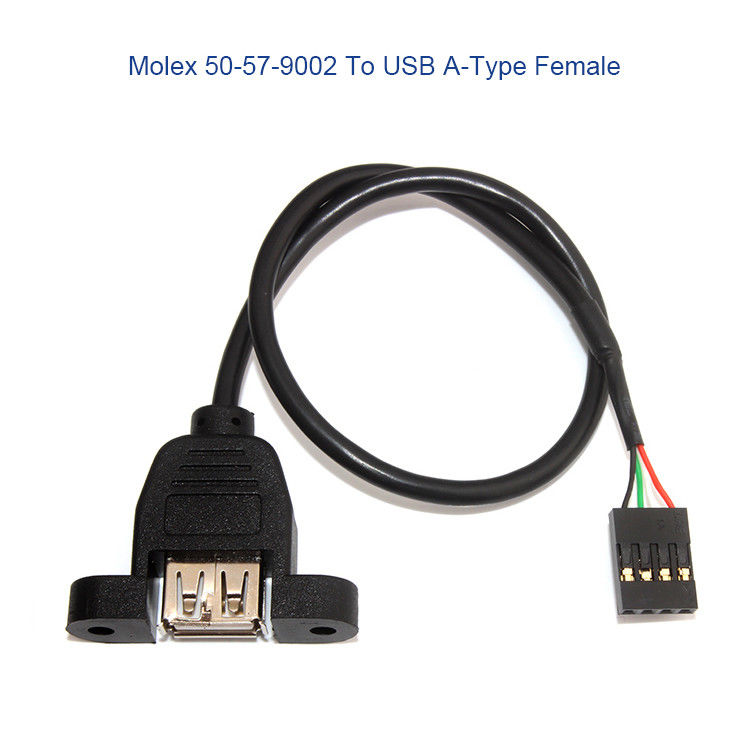 Molex 50-57-9404 SL 2.54mm 4 Yollu 70066 Konnektörlü Özel Kablo Demeti