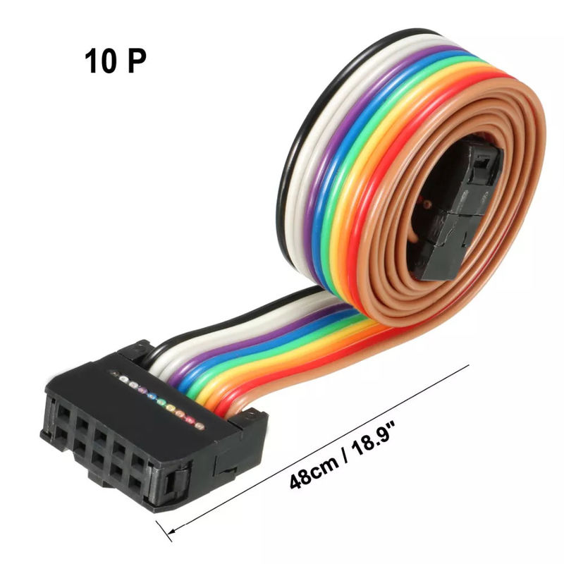 24AWG AWM 2651 FFC IDC Şerit Kablolar 26 Pin 2.54mm Pitch Esnek PCB Düz