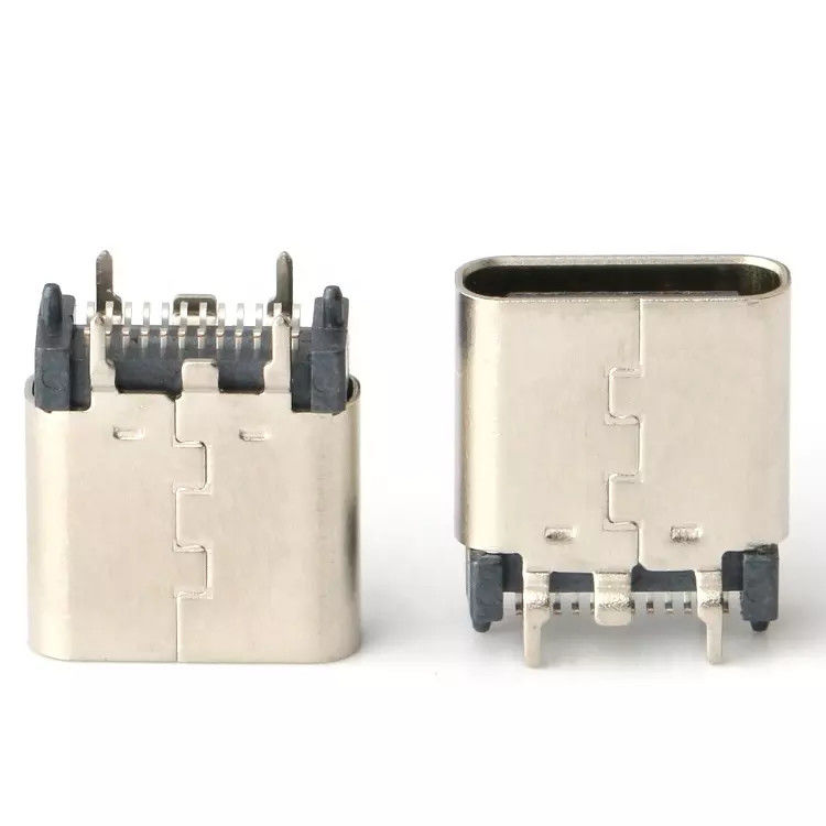 USB 3.1 Dişi 24pin USB C Tipi Konnektör Dikey Yama Yüksek Hızlı