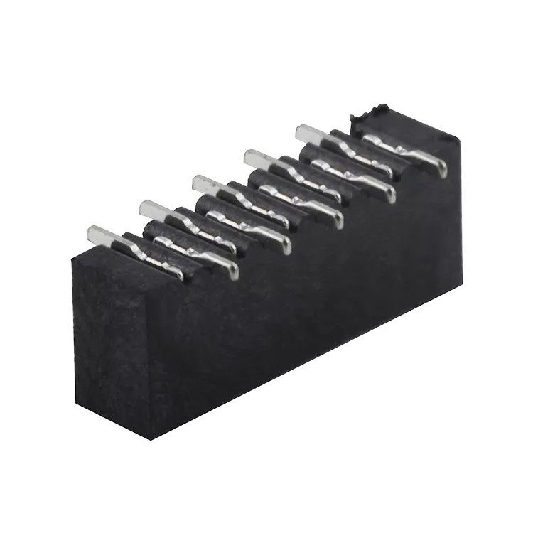 Siyah 1.0mm Pitch Tersinir Kontak Dikey SMT Tipi FPC Konnektör Çubuğundan Çubuğa