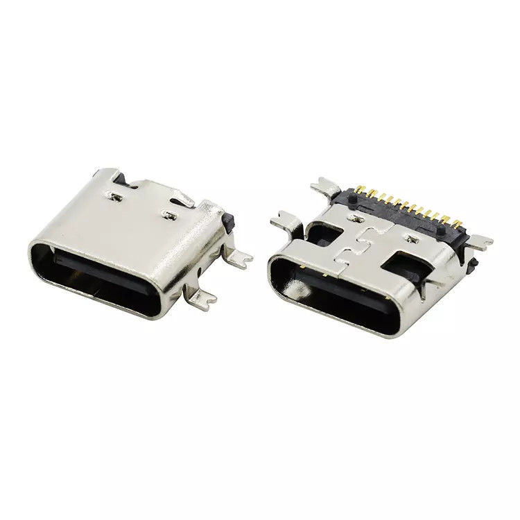 16Pin USB 3.1 Tersinir Priz C Tipi Dişi Soket Konnektörü SMT