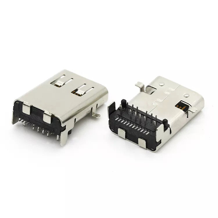 Bakır Alaşımlı USB Dişi Konnektör SMT Tipi 24Pin USB 3.1 C Soket