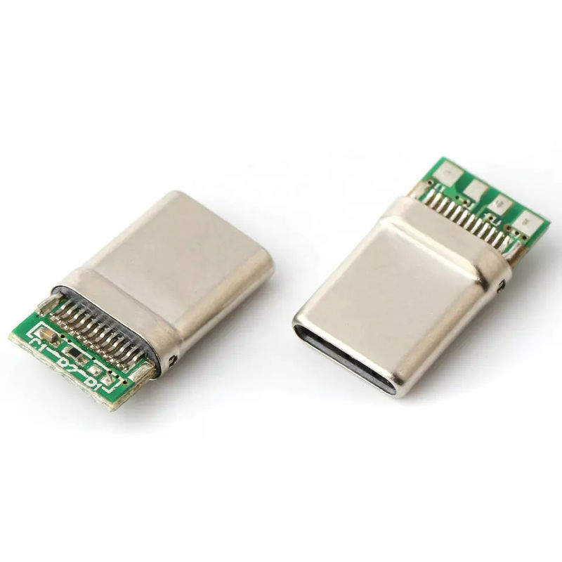 Su geçirmez dip USB bağlantısı 6pin kadın sağ açılı su geçirmez tip-c bağlantısı