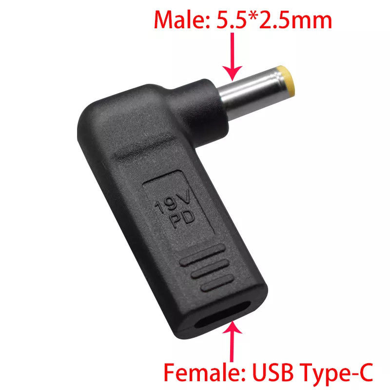 USB Tip C Dişi - DC 5525 Erkek Dönüştürücü PD Decoy Parodi Tetik Fiş Jakı