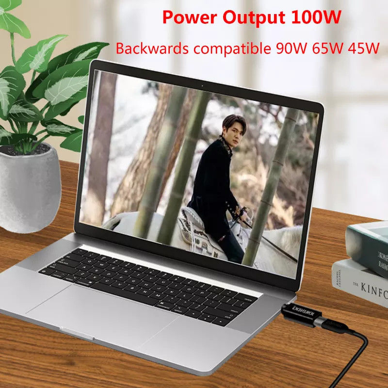 100W USB Tip C Dişi - DC 5.5x2.5mm Erkek PD Konektörü Hızlı Hızlı Şarj