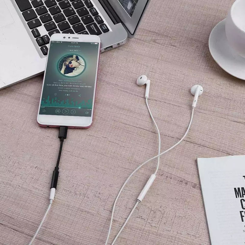 Type C - 3.5mm Kulaklık Kablosu Adaptörü USB 3.1 Type C Xiaomi Samsung Android için