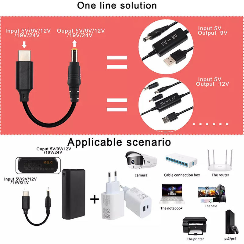 DC 15v Tip 20V Dönüştürücü Usb C Pd Tetikleyici 5525mm
