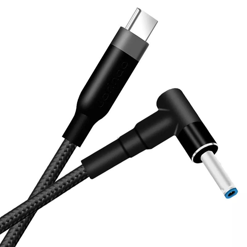 100W DC 4.5x3.0mm USB Tip C PD DC 4530 Erkek Dönüştürücü Hp Notebook Şarjı İçin