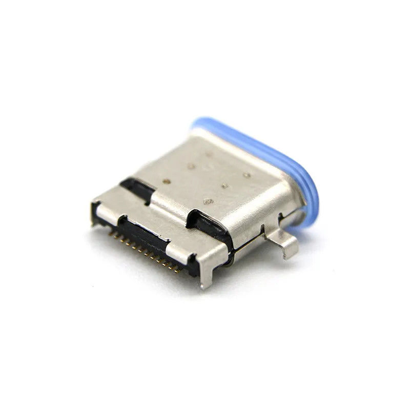 24Pin USB Tip C Konnektörler Dişi Su Geçirmez Orta Montajlı SMT
