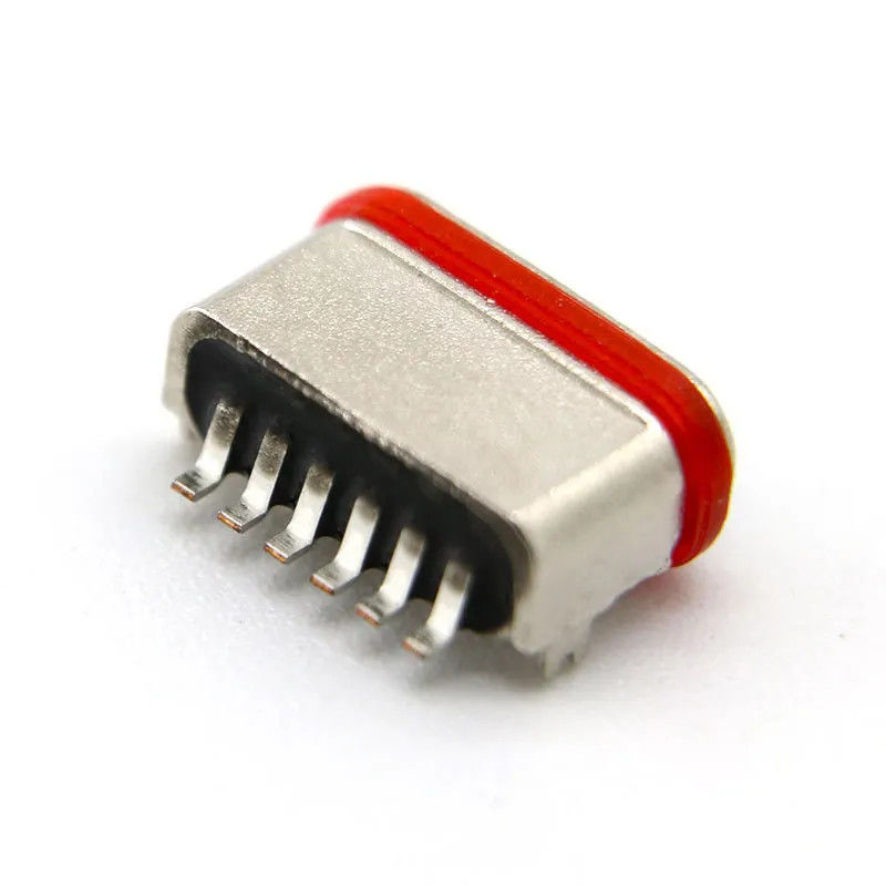 Şarj için Dişi Yatay SMT 6 Pimli Konnektör USB3.0 USB3.1