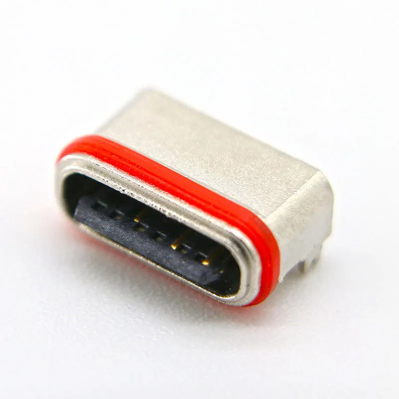 Şarj için Dişi Yatay SMT 6 Pimli Konnektör USB3.0 USB3.1