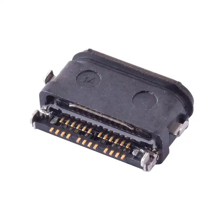 USB4.0 24Pin Tip C Bağlantıları Su geçirmez IPX8 SMT Orta Montaj 0.4mm