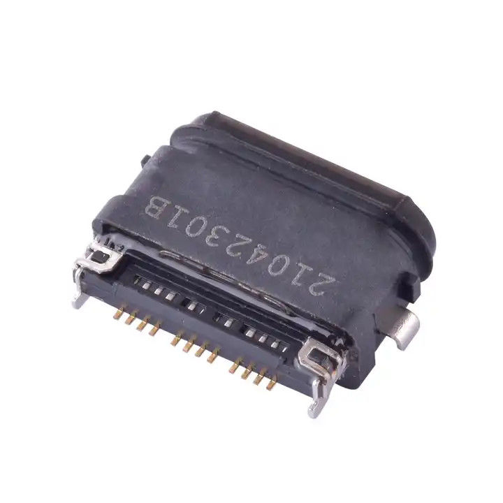USB4.0 24Pin Tip C Bağlantıları Su geçirmez IPX8 SMT Orta Montaj 0.4mm