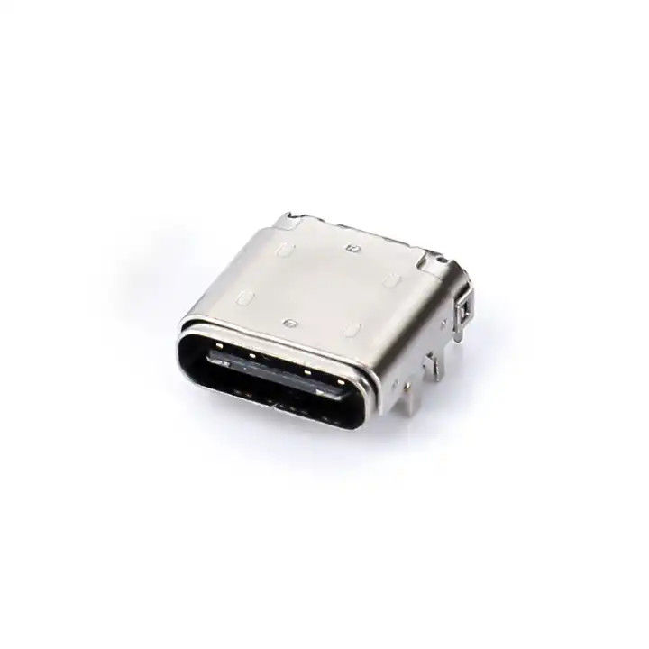 24 Pin USB C Tipi Kadın Bağlantı DIP+SMT 3.4 Şarj Kablosu için Ön Fiş ve Arka Patch