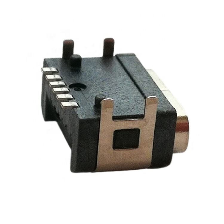 IP67 Su geçirmez USB Bağlantısı 6pin yatay yüzey montajı USB Tip C Kadın Bağlantısı