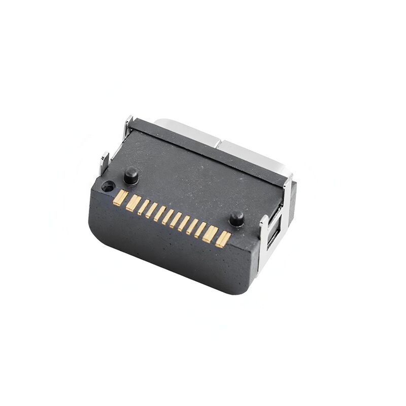 Type C 16 Pin Dişi Konnektör Yatay SMT Montaj Su Geçirmez USB Konnektör 5A 20V