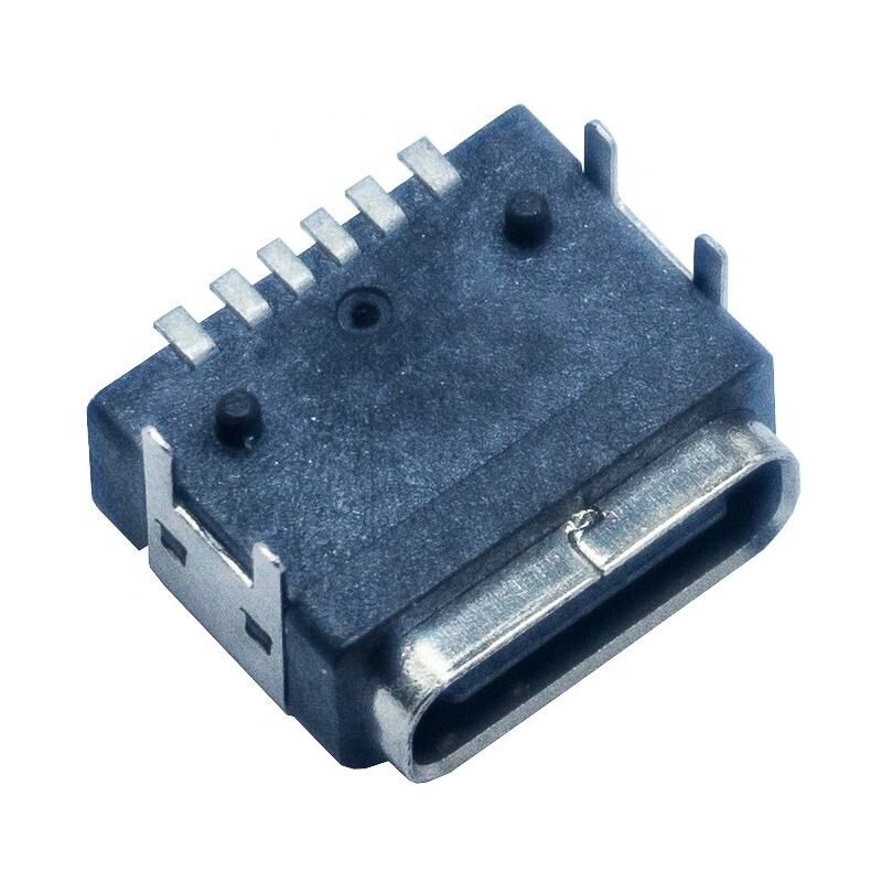 Su Geçirmez Panel Montaj PCB 6 Pin Dişi USB Tip C Konnektör