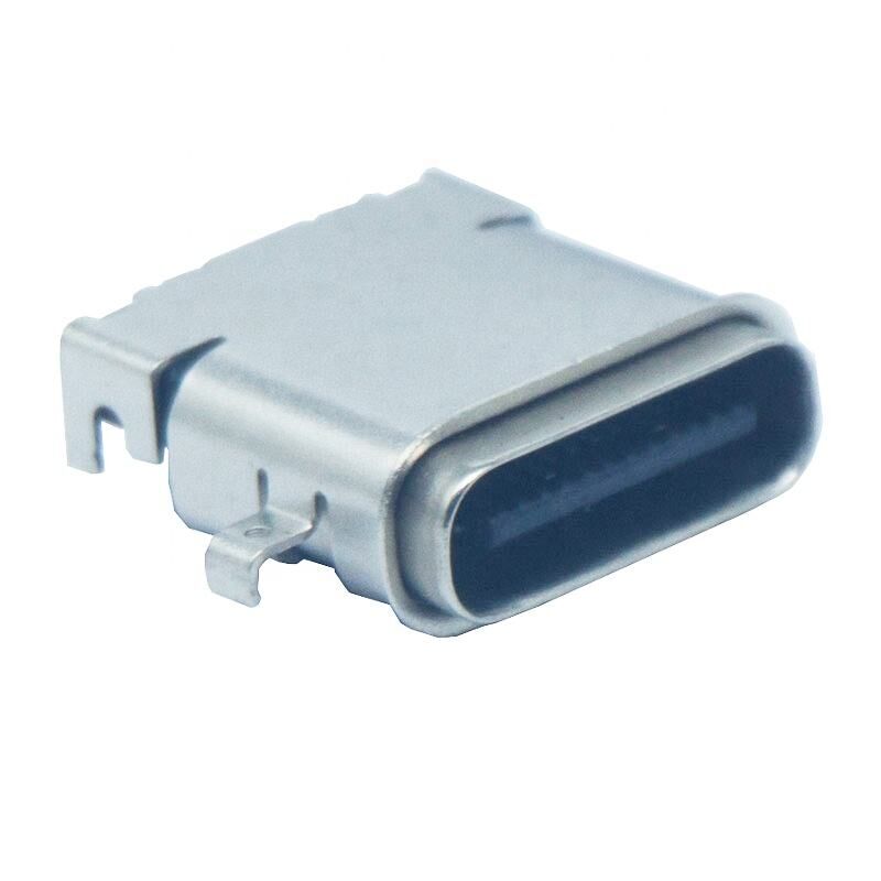 24pin 3.1 Suya Dayanıklı IPX7 USB C Konnektör Akıllı Giyim PCB Şarj Cihazı Konnektör Lehim Tipi c