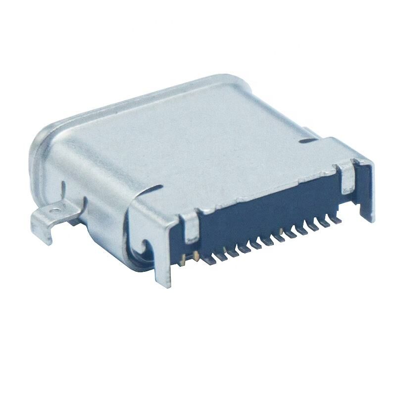 24pin 3.1 Suya Dayanıklı IPX7 USB C Konnektör Akıllı Giyim PCB Şarj Cihazı Konnektör Lehim Tipi c