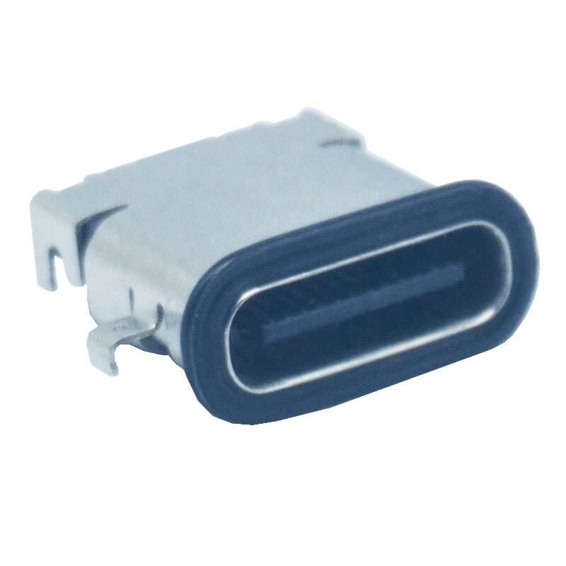 24pin 3.1 Suya Dayanıklı IPX7 USB C Konnektör Akıllı Giyim PCB Şarj Cihazı Konnektör Lehim Tipi c