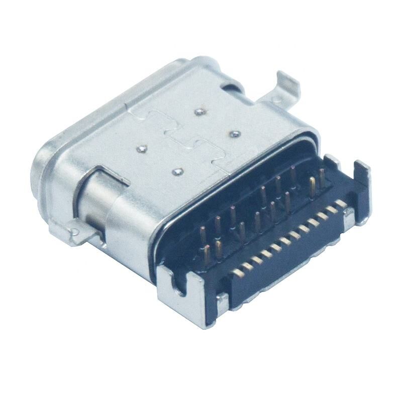 24pin 3.1 Suya Dayanıklı IPX7 USB C Konnektör Akıllı Giyim PCB Şarj Cihazı Konnektör Lehim Tipi c