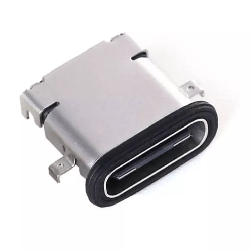 USB Tip C Konnektör IP67 Su Geçirmez Orta Montaj USB Tip C 3.0 SMT Delikten Geçmeli Dikey USB Konnektör