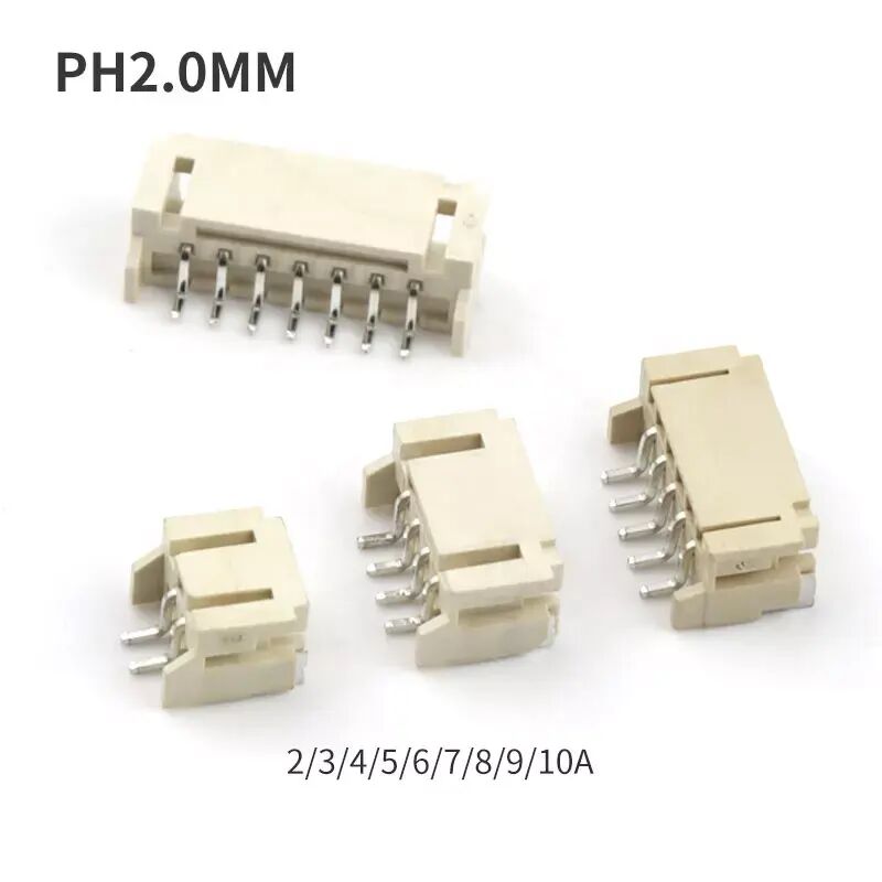 Kablodan Tahtaya SMD Bağlantısı PH 2.0mm 6 pinli SMT Vertikal Kapaklı Wafer Bağlantısı