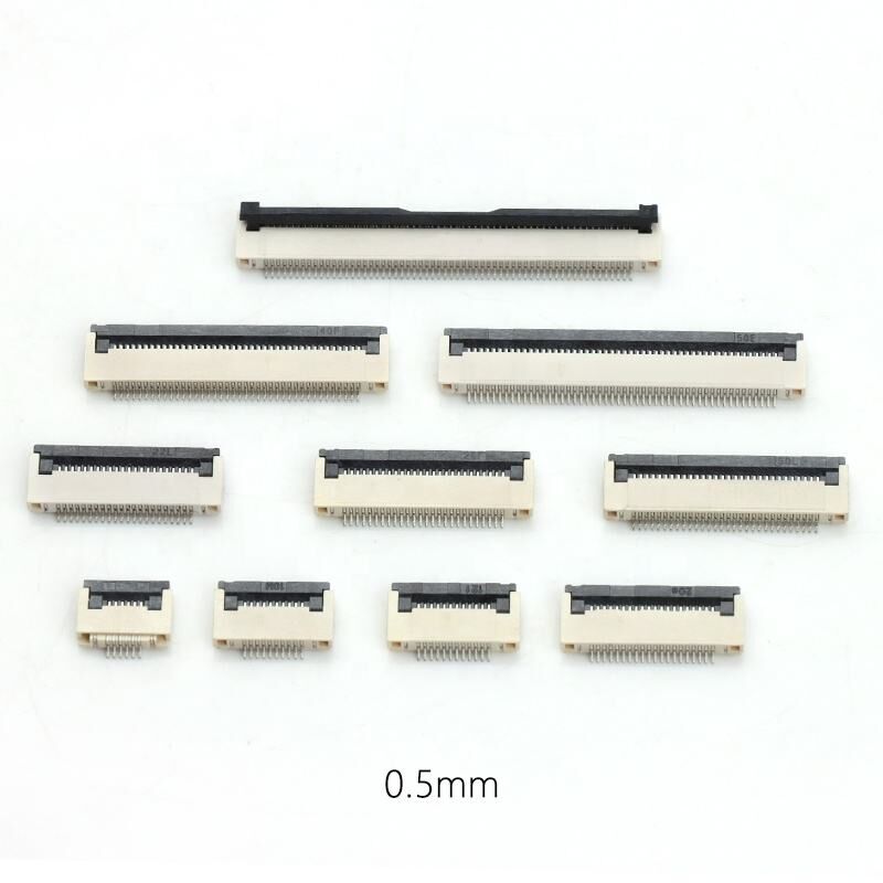FPC Konnektör Yatay Flip-lock ZIF Tipi H2.0mm 4-60pin 0.5mm Pitch FPC/FFC Konnektörleri