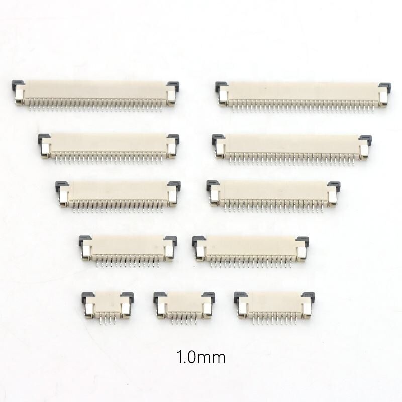 1.0mm FPC Konnektörü 4-40 pinli Yatay SMT Tipi Üst Kontak 1.0 FPC Konnektörü