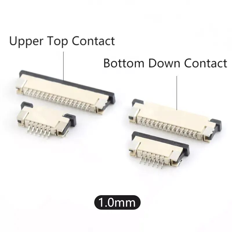1.0mm FPC Konnektörü 4-40 pinli Yatay SMT Tipi Üst Kontak 1.0 FPC Konnektörü