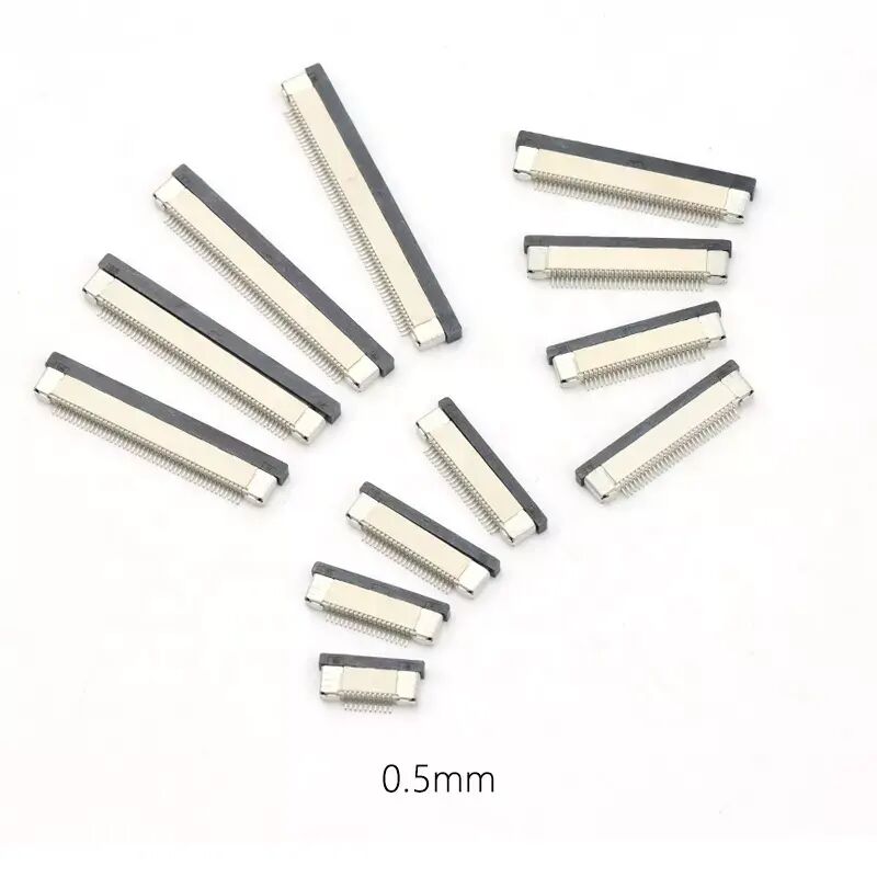 FPC Bağlayıcısı 0.5 Pitch Horizontal Smt Flip-Lock Tipi Yukarı Yukarı Alt Aşağı Bağlantı 4-60 pin