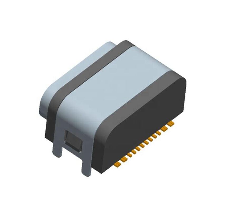 16 pinli USB Kadın Bağlantı Su geçirmez Tip-c Soket SMT IPX7