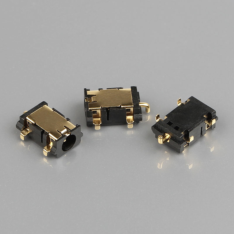 5 PIN DC-058-1.3mm DIP Brass Contact Nylon Housing DC Güç Adaptörü Plug Kadın Jack