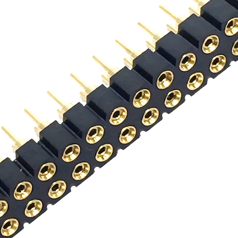 2.54mm İsviçre Makine Yuvarlak Dişi Konnektör 4pin 16pin 20pin 32pin 40pin Yuvarlak Pin Şerit Çift Tek Sıra Konnektör Fiş Soket