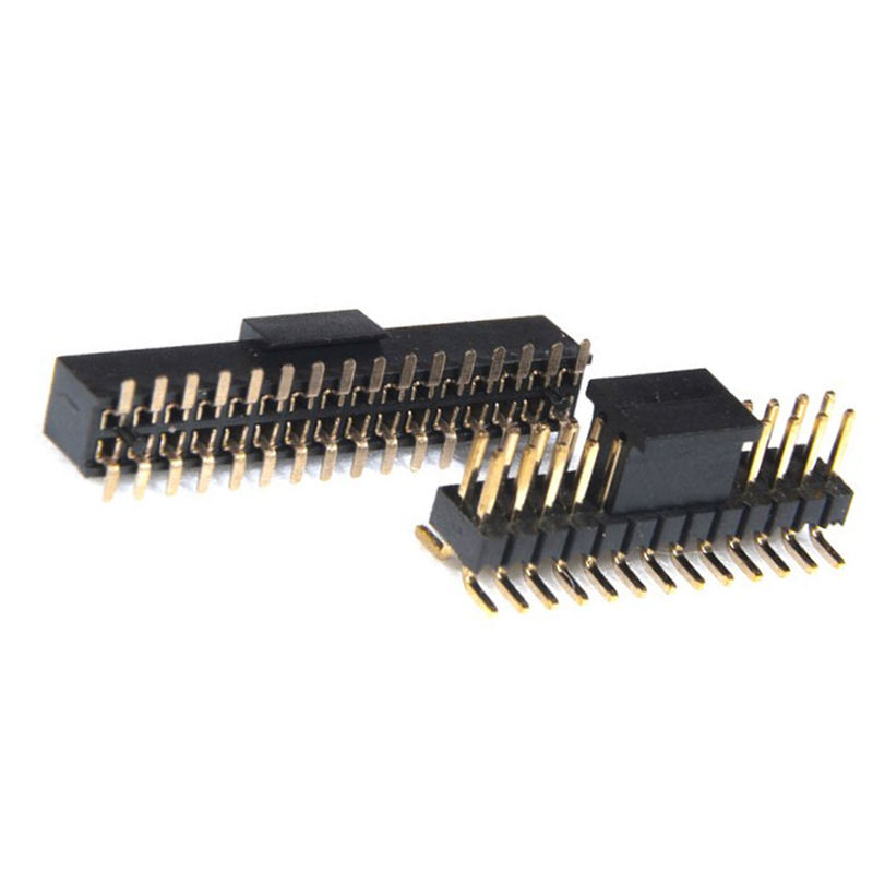 Pres Baskı Çiftli 6 8 20 Pin 2*14 2*3 5 Dişi 1mm 1.27mm 2mm 2.54mm Hatve Açılı SMD/SMT Konnektör Uzun Pin Konnektör Erkek Konnektör