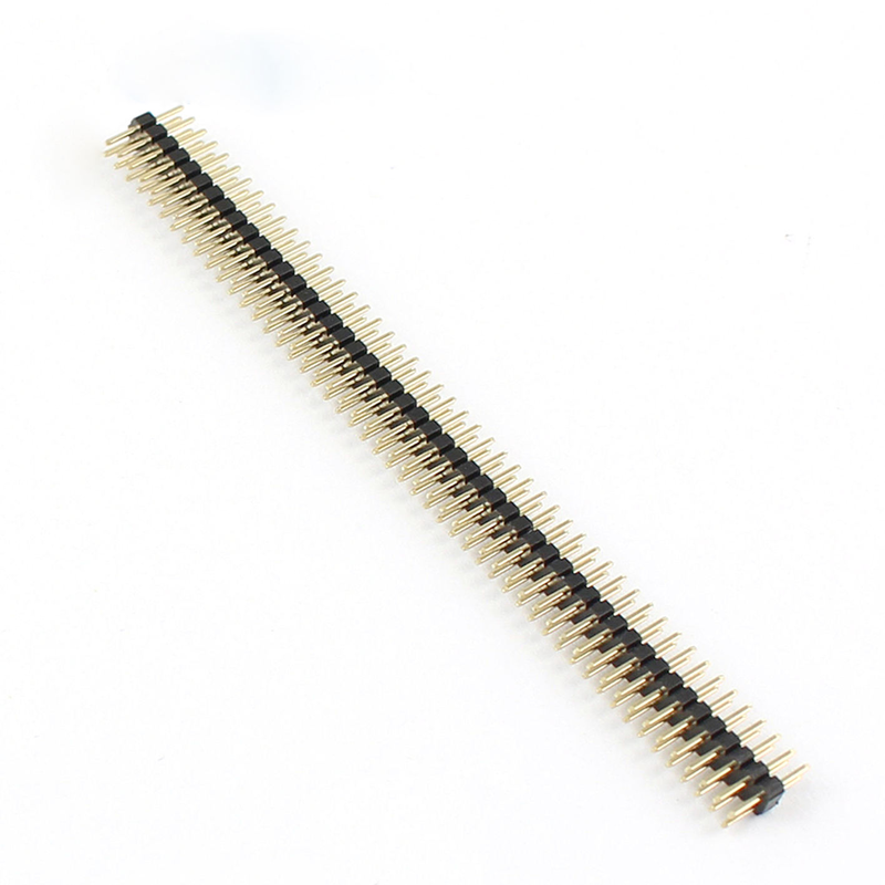 1,0 mm hatve 2x50 pinli pres-fit konnektör, çift sıralı, düz pinli, 1 mm hatveli, kart yuvalı, çift plastik pinli konnektör