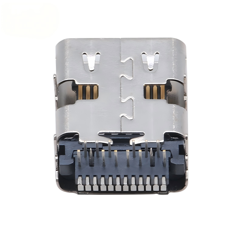 Özelleştirilmiş USB 3.2 Type-C Konnektör 40 Gbps Su Geçirmez U4 Soket 24 Pin SMT DIP PCB Dişi Erkek Konnektör Fabrikası