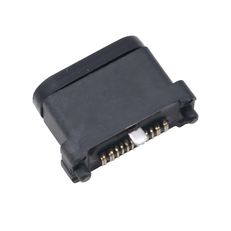 USB 3.2 Tip-C 40 Gbps Su geçirmez U4 Soket 24 Pin SMT DIP PCB Kadın Bağlantı Altın Kaplama Paslanmaz Çelik 5A 100V AC