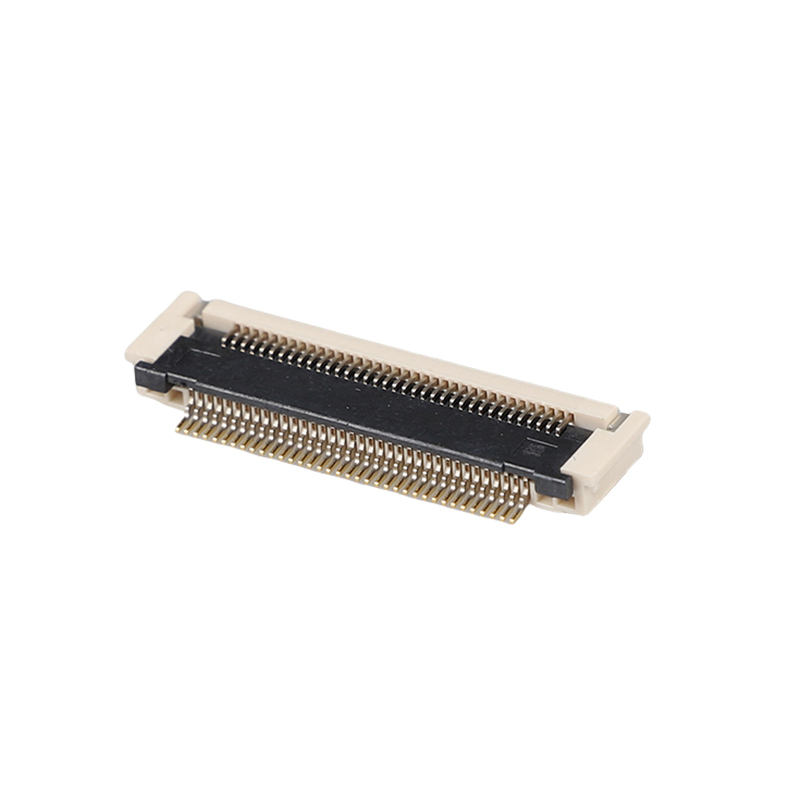 Altın kaplama 0.5mm Pitch FPCFFC Konektörü 2.7H Basınç Sonrası Yatay SMD 10-68Pin 50V 0.5A