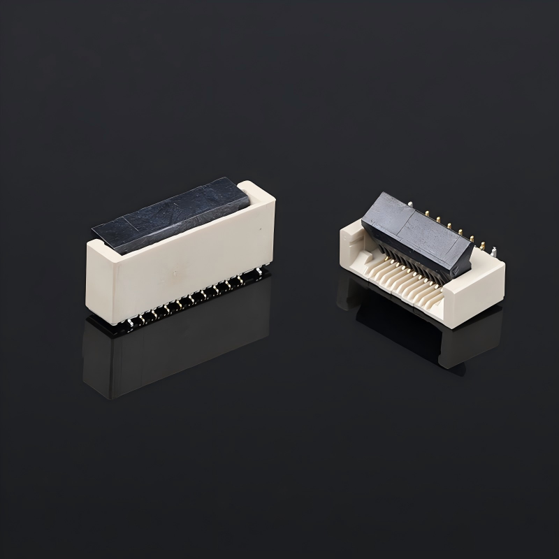 0.5 mm Hatve 60 Pin Dikey Pozitif Ayak 5.2H Kapaklı Kilitli Yassı Konnektör Kablo Soketi FPC FFC Kablo PCB Konnektörleri