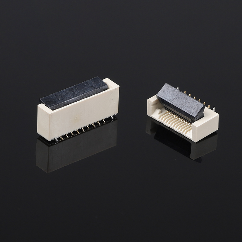 0.5 mm Hatve 60 Pin Dikey Pozitif Ayak 5.2H Kapaklı Kilitli Yassı Konnektör Kablo Soketi FPC FFC Kablo PCB Konnektörleri