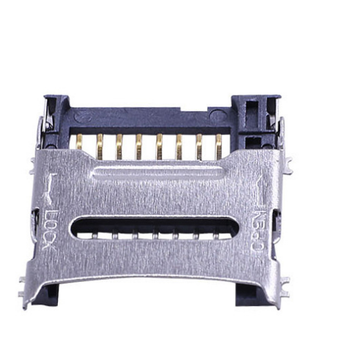 8 Pinli Micro SD / TF Kart Soketi | Molex 472192001 Alternatifi | H1.8mm Kapak Kaldırmalı (Menteşeli) SMT Konnektör