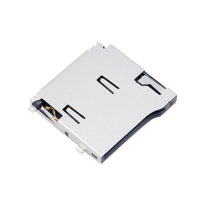 8‑Pin Micro SD / TF Card Socket | Molex 472192001 Alternative | H1.8mm Lift‑the‑Cover (Hinge) SMT Connector