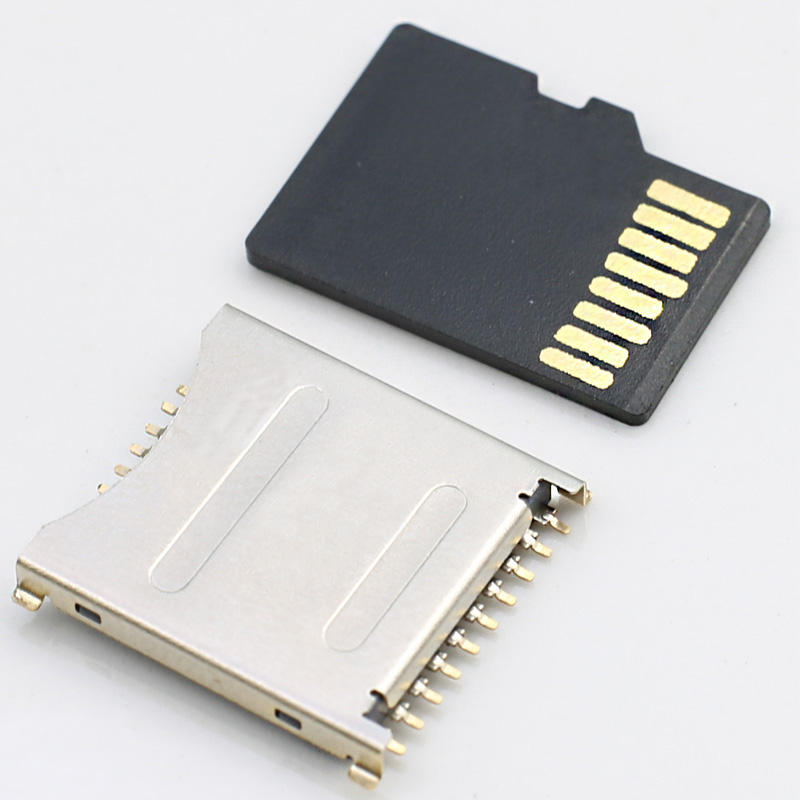 19 Pin 3-in-1 Micro SD UHS II UFS Kart Bağlantısı SMT Yüksekliği 1.6 mm Paslanmaz Çelik USB Daha İyi Okuyuculuk Arama Motoru