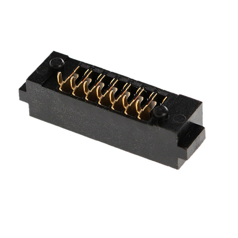 7-PIN Parmak İzi Kilidi Pil Yuvası Konnektörü 2.0mm Aralıklı Giriş Bıçak PBT Malzeme Fosfor Bronz Kontaklı